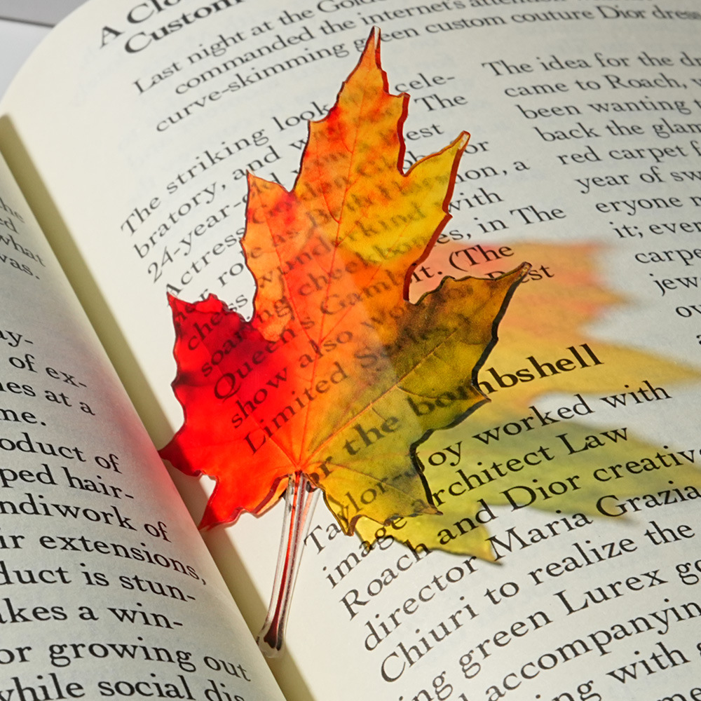 Dried Flower Bookmark - علامة كتب جديدة بتصميم أوراق دقيقة