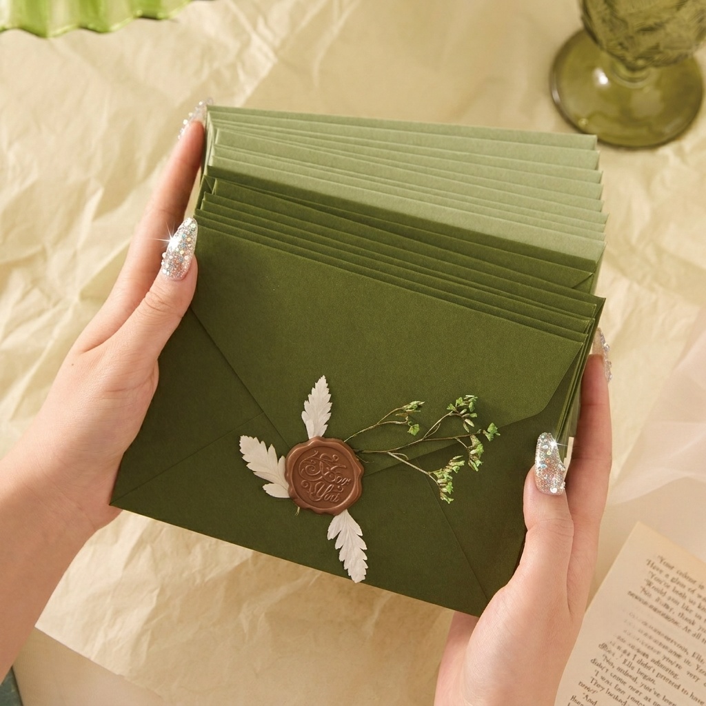 20/50 قطعة من مظاريف الأفوكادو - مراجعة Wax Seal Letter Kit وسعره