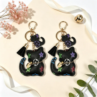 طقم مكون من قطعتين: سلسلة مفات - مراجعة Monogram Keychain Leather وسعره
