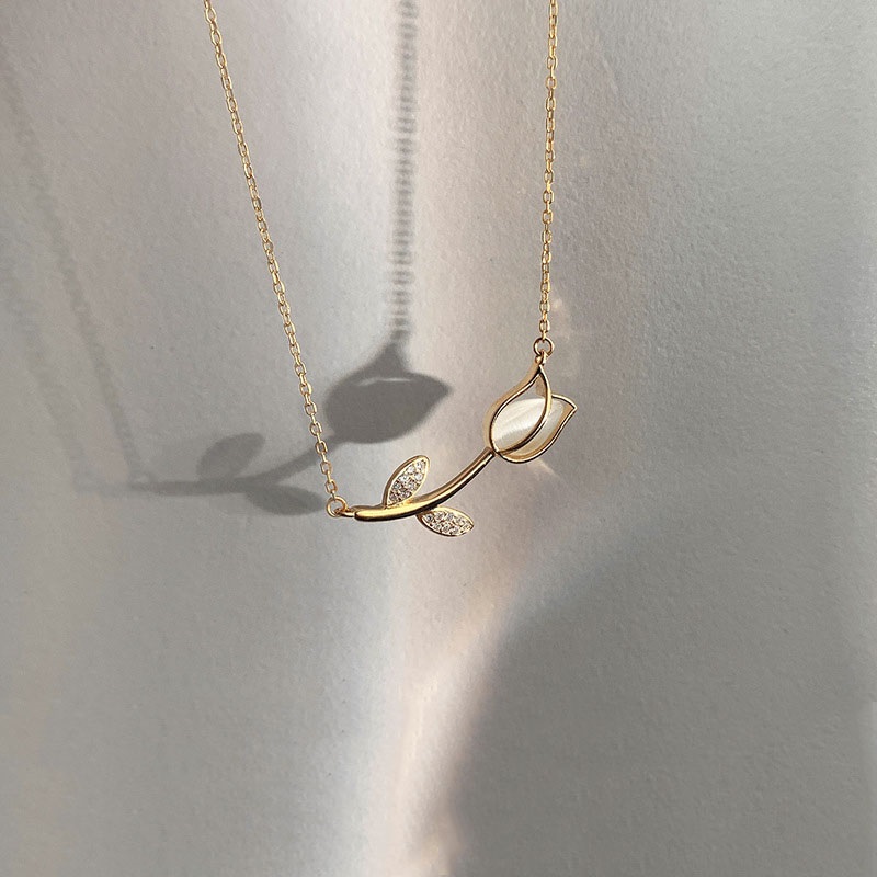 الفولاذ المقاوم للصدأ روز تولي - مراجعة Birth Flower Necklace وسعره