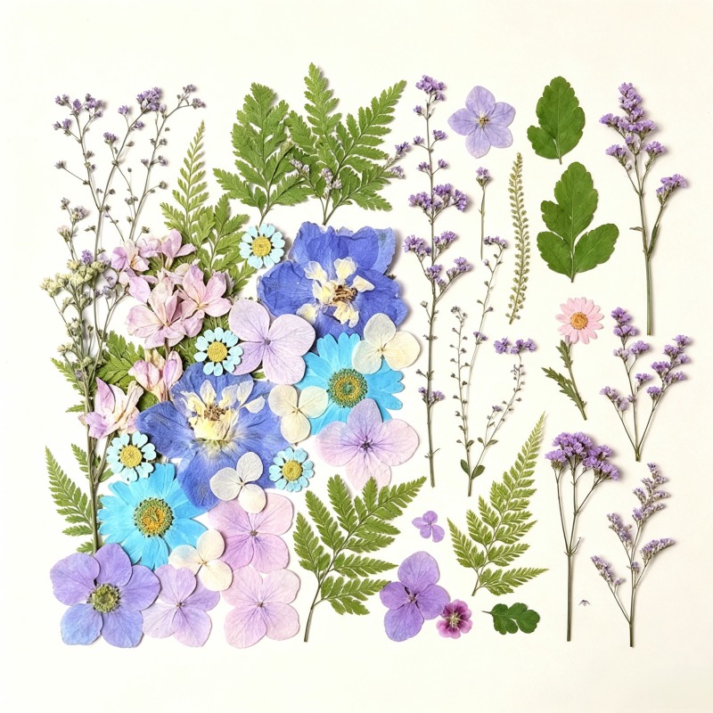 مجموعة زهور مجففة مختلطة، عينا - مراجعة Dried Flower Bookmark وسعره